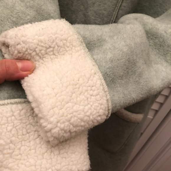 DENIM & CO Mint Green Fleece Jacket Coat, 1X - Picture 6 of 13